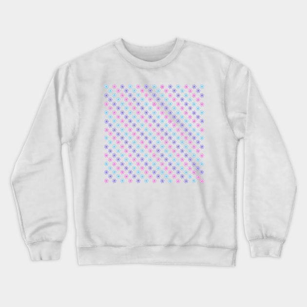 Multi Colored Flowers Crewneck Sweatshirt by StacyWhite